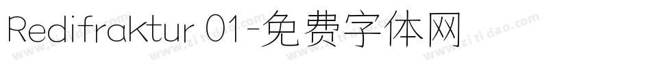 Redifraktur 01字体转换